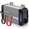Qoltec tīrā sinusoidālā sprieguma invertors 12V uz 230V 500W/1000W ar LCD, USB, USB-C, saderīgs ar LiFePo4/GEL/AGM