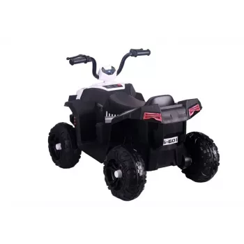 QUAD LOCK Quad Battery S601 Bērnu bezceļu elektromobilis ar LED gaismām Balts