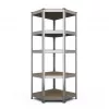 RACK BUDGET RANGULAR 180X90X45CM - 5 plaukti, pelēks, bezskrūvju montāža