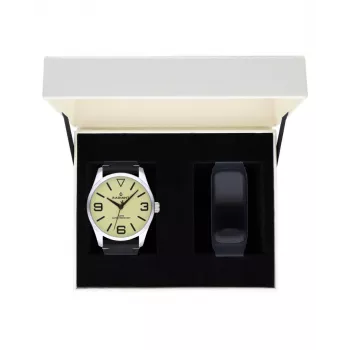 RADIANT Vīriešu Analogais Kvarcpulkstenis RA533202T - 42mm Nerūsējošā Tērauda Korpuss, Zils Ciparnīca, Sudraba Rokassprādze
