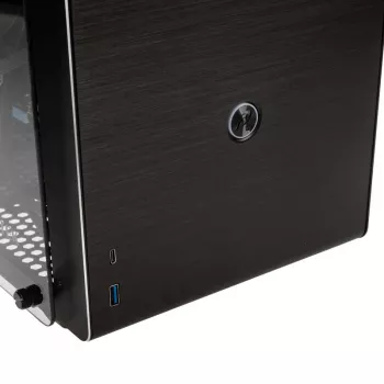 Raijintek Ophion M Evo TGS Micro-ATX korpuss ar rūdītu stiklu – Melns