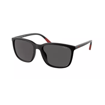 RALPH LAUREN Vīriešu PH4185U537587 Saulesbrilles - Kvadrātveida Havana Rāmis, Tumši Zaļas Lēcas, 56/18/145 mm