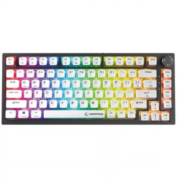 Rampage Zenith Pro 8000Hz vadu spēļu tastatūra, Hall Effect, RGB, Gateron KS-20, Melna