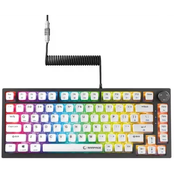 Rampage Zenith Pro 8000Hz vadu spēļu tastatūra, Hall Effect, RGB, Gateron KS-20, Melna
