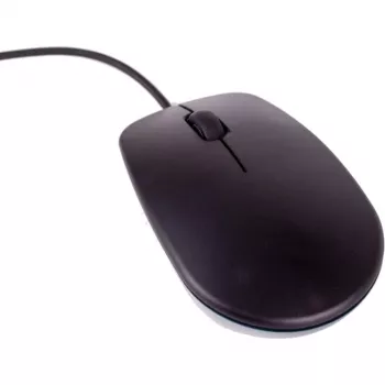 Raspberry Pi oficiālā pele (melnā/pelēkā) - ambidekstrāla vadu optiskā USB pele, 1000 DPI, 3 pogas, ritināšanas ritenītis, Plug & Play Raspberry Pi, PC, Mac