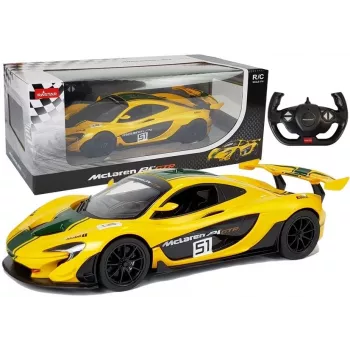 RASTAR McLaren P1 GTR Remote Control Car 1:14 Yellow