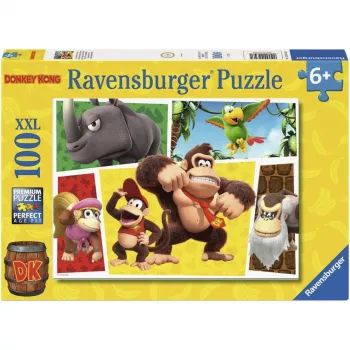 Ravensburger Bērnu Puzle Nintendo Super Mario - Pērtiķi Ir Vaļā! (100 gab.)