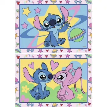 RAVENSBURGER CreArt Junior - Stitch & Angel Krāsošana pēc numuriem komplekts