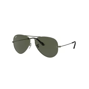 Ray-Ban Aviator Classic Saulesbrilles RB3025 55/14/135 mm Zelts/Zaļš