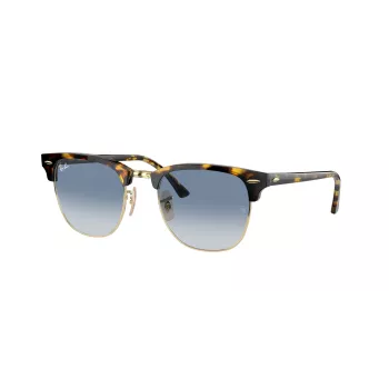 Ray-Ban Clubmaster RB3016 Saulesbrilles Caurspīdīgi Pelēkas Zils Gradients 51mm