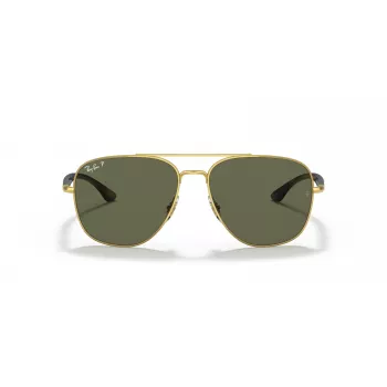 Ray-Ban Frank Saulesbrilles RB3683 Zelta Metāls Zaļš G-15 56mm Unisex