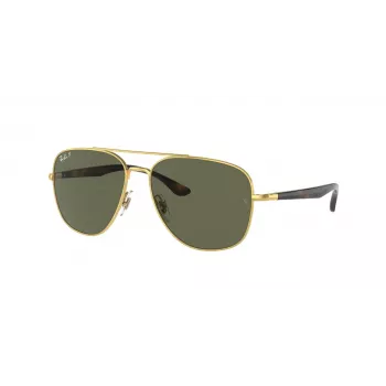Ray-Ban Frank Saulesbrilles RB3683 Zelta Metāls Zaļš G-15 56mm Unisex
