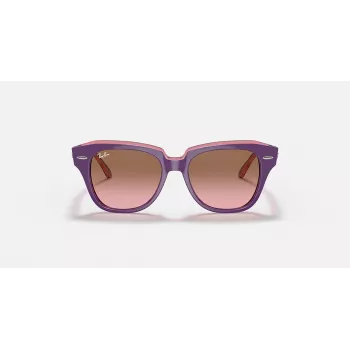 Ray-Ban Junior RB9186S711814 Saulesbrilles - Kvadrātveida Rāmis, Tumši Zilas Lēcas, 46mm