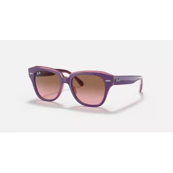 Ray-Ban Junior RB9186S711814 Saulesbrilles - Kvadrātveida Rāmis, Tumši Zilas Lēcas, 46mm