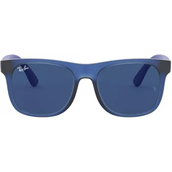 Ray-Ban Junior RJ9069S706080 Bērnu saulesbrilles Phantos Caurspīdīgi zili pelēkas Classic 48mm