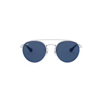 Ray-Ban Junior RJ9647S212804 Bērnu saulesbrilles - Spīdīgi melna/Pelēka - 46/21/130 mm