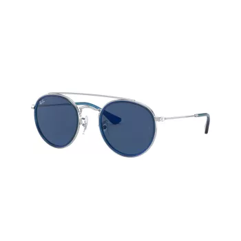 Ray-Ban Junior RJ9647S212804 Bērnu saulesbrilles - Spīdīgi melna/Pelēka - 46/21/130 mm