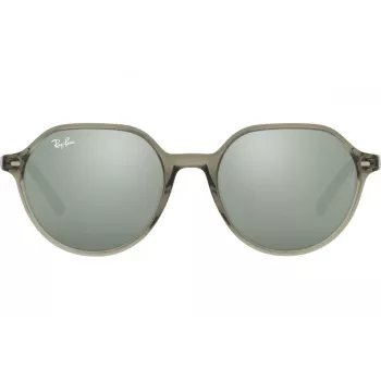 Ray-Ban RB2195 Hawkeye saulesbrilles Caurspīdīgi pelēka Gaiši zils/Violets gradients 51mm