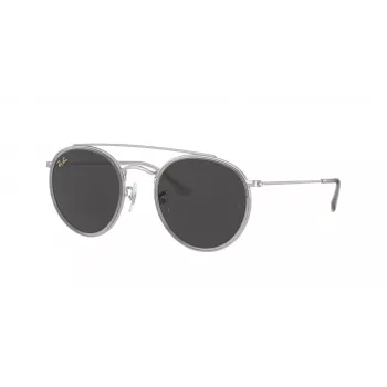 Ray-Ban RB3647N 9211B1 Unisex Round Saulesbrilles Gold Frame Blue Gradient Lens 51mm