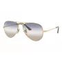 Ray-Ban RB3689 Aviator Titanium Saulesbrilles Zelts Rāmis Zaļš G-15 Lēcas 58mm