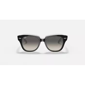 Ray-Ban RB9186S Bērnu saulesbrilles 711611 Caurspīdīgi zils rāmis Pelēks gradients stikls 46mm