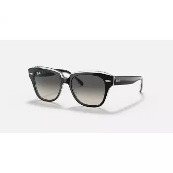 Ray-Ban RB9186S Bērnu saulesbrilles 711611 Caurspīdīgi zils rāmis Pelēks gradients stikls 46mm