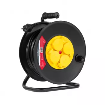 Rebel 4 Outlets Extension Lead, 25m, IP44