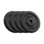 REBEL ACTIVE Čuguna Svaru Disku Komplekts 4x5kg, Urbums 31mm, Classic Disc