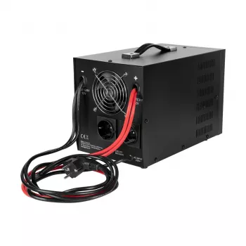Rebel POWER-1500-LFP4 avārijas barošanas bloks – tīra sinusa invertors ar 12V uzlādes funkciju, 230V, 1500VA/1050W