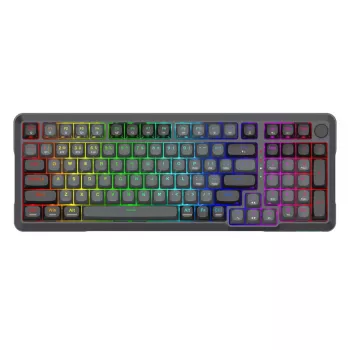 Redragon BRAGI PRO K688 98+1 Gasket bezvadu mehāniskā klaviatūra (trīs režīmi, RGB, hot-swap, Cream Linear slēdži)