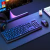 Redragon BS-7367-A bezvadu klaviatūras un peles komplekts - melns, pilna izmēra membrānas, 2,4 GHz, regulējams DPI