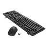 Redragon BS-7367-A bezvadu klaviatūras un peles komplekts - melns, pilna izmēra membrānas, 2,4 GHz, regulējams DPI