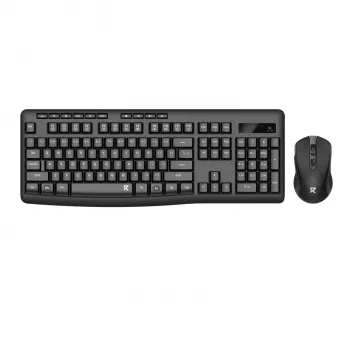 Redragon BS-7367-A bezvadu klaviatūras un peles komplekts - melns, pilna izmēra membrānas, 2,4 GHz, regulējams DPI