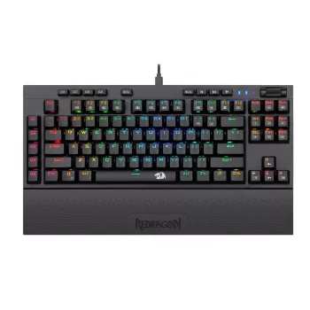 Redragon K588 RGB Pro BROADSWORD TKL mehāniskā spēļu tastatūra - melna