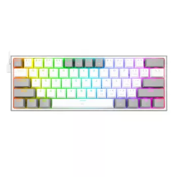 Redragon K617 FIZZ 60% Vadu RGB Spēļu Klaviatūra - Balta/Pelēka