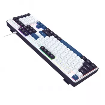 Redragon K689 WYVERN RGB vadu mehāniskā tastatūra - balta/melna