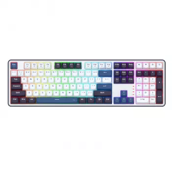 Redragon K689 WYVERN RGB vadu mehāniskā tastatūra - balta/melna