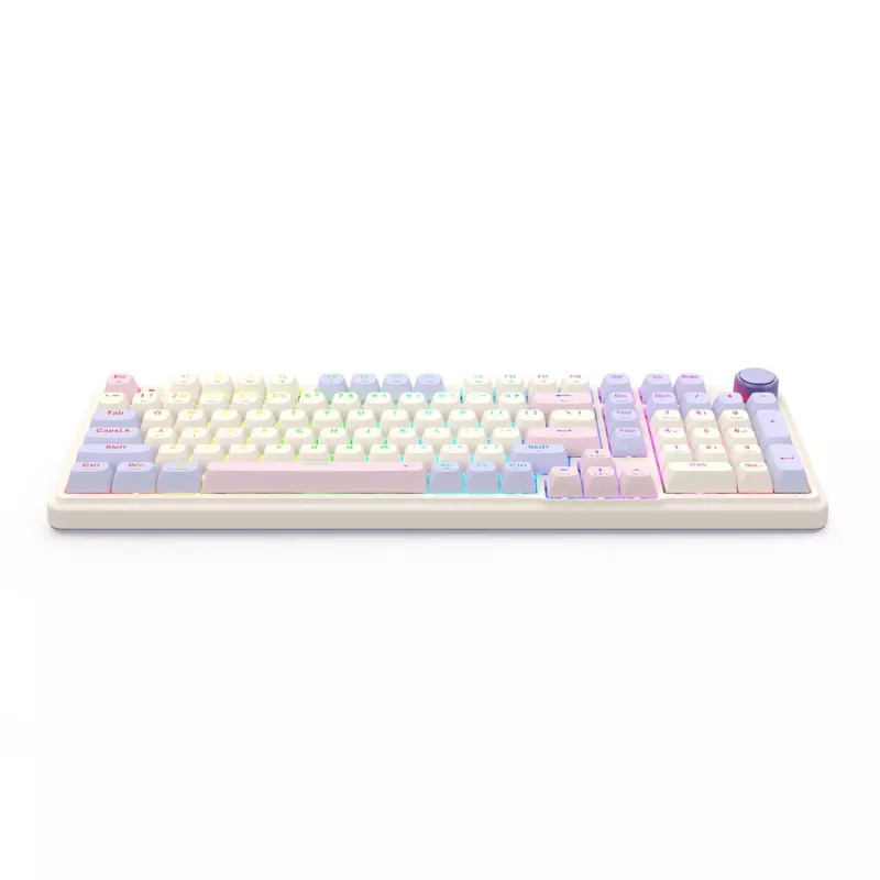 Redragon K768VI-WL Eisa 100 bezvadu spēļu klaviatūra, Lilac
