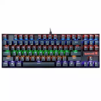 Redragon KUMARA RGB mehāniskā spēļu klaviatūra - Tenkeyless 87 taustiņi, Outemu Red slēdži, RGB apgaismojums, melna
