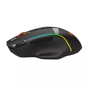 Redragon M991 RGB PRO ENLIGHTENMENT 26000 DPI trīs režīmu bezvadu spēļu pele - Melna