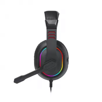 Redragon ARES AUX RGB spēļu austiņas ar mikrofonu - melnas