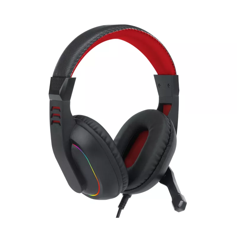 Redragon ARES AUX RGB spēļu austiņas ar mikrofonu - melnas