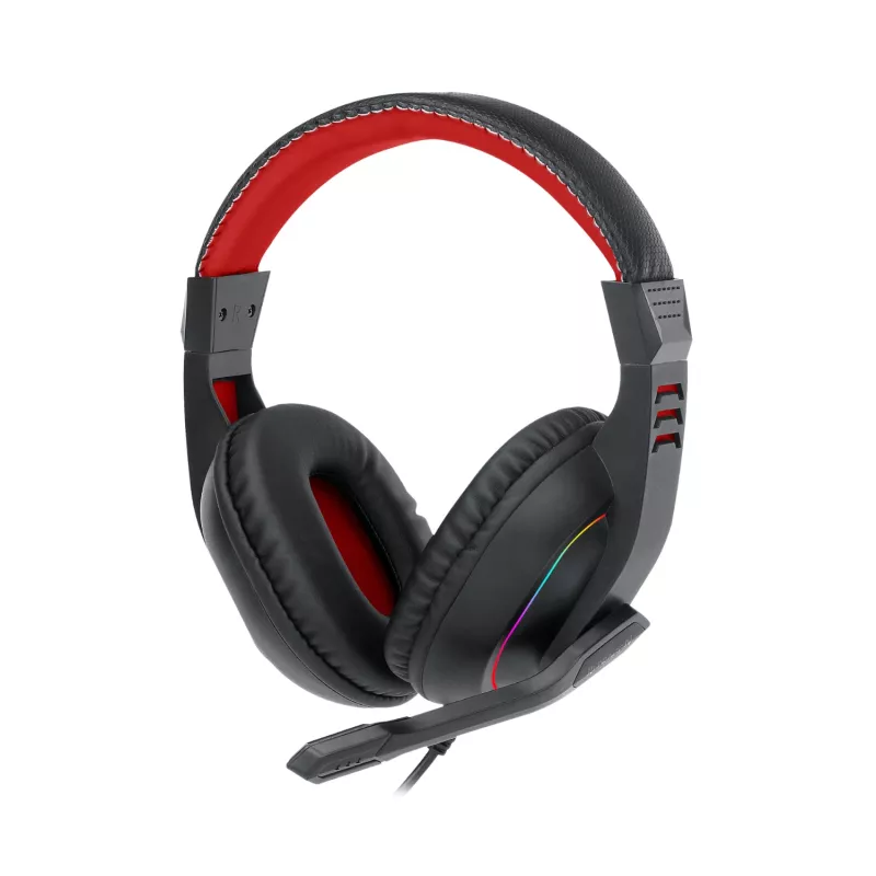 Redragon ARES AUX RGB spēļu austiņas ar mikrofonu - melnas