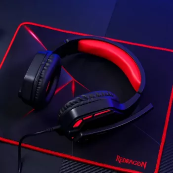 REDRAGON THEMIS Over-Ear spēļu austiņas ar Aux - Melna
