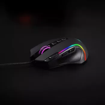 REDRAGON PREDATOR 4000DPI RGB Ergo Gaming Mouse - Melns