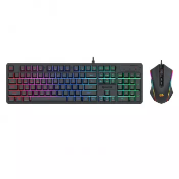 Redragon S107 RGB Gaming Essentials vadu tastatūras un peles komplekts