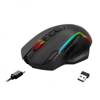Redragon TAIPAN MAX 12000DPI bezvadu spēļu pele - melna