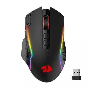 REDRAGON Taipan Pro 10000DPI bezvadu RGB spēļu pele - melna
