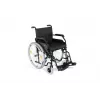 REHA FUND Steel Wheelchair RF-1/45/PN/CZA-624/PU - Manual Wheelchair, 45 cm Seat Width, 120 kg Capacity, Black