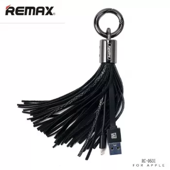 REMAX Apple Tassels Ring Data Cable for Lightning Black